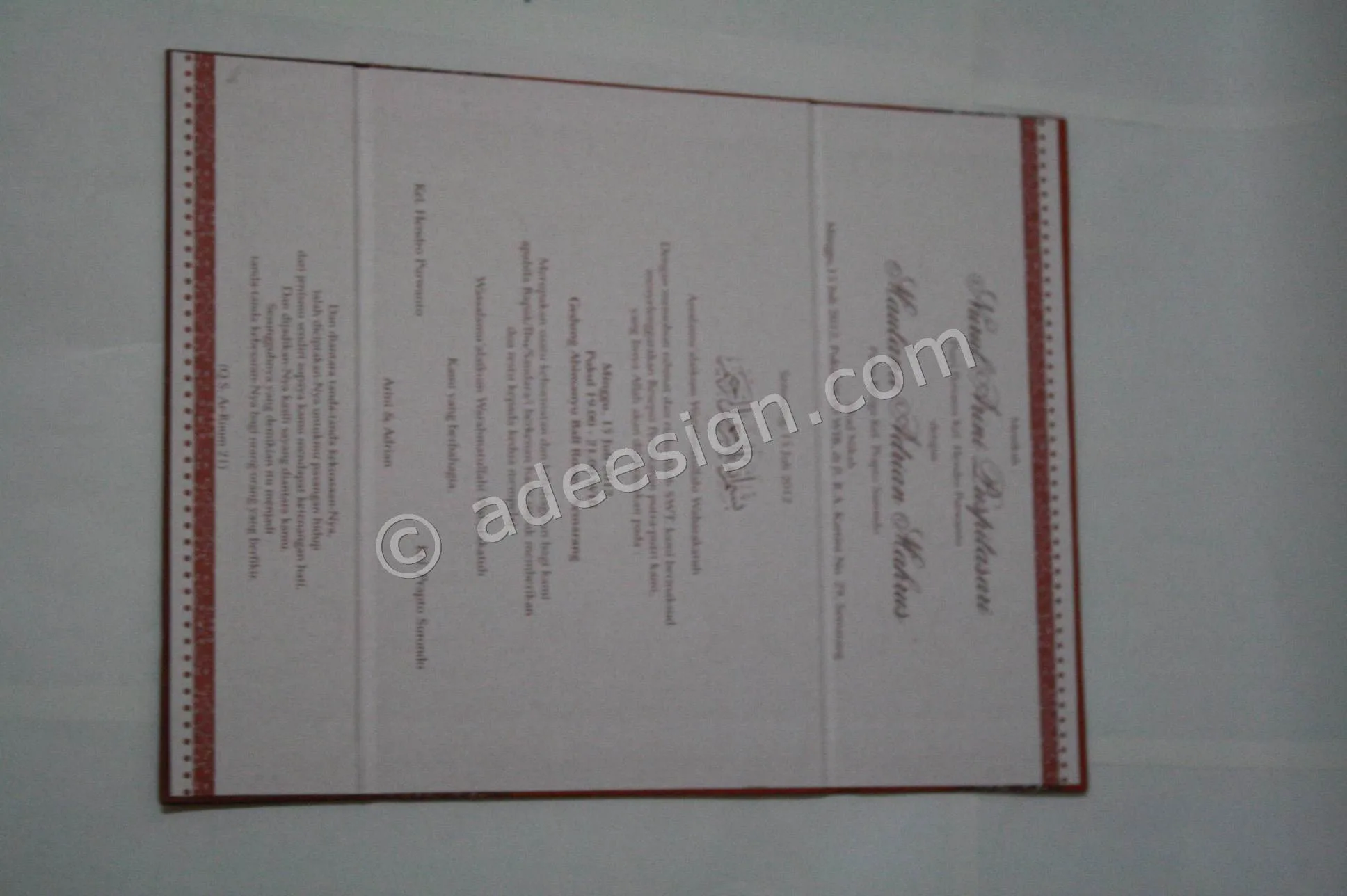 Cetak Undangan Pernikahan Murah Siap Kirim Untuk Seluruh Daerah di Pati