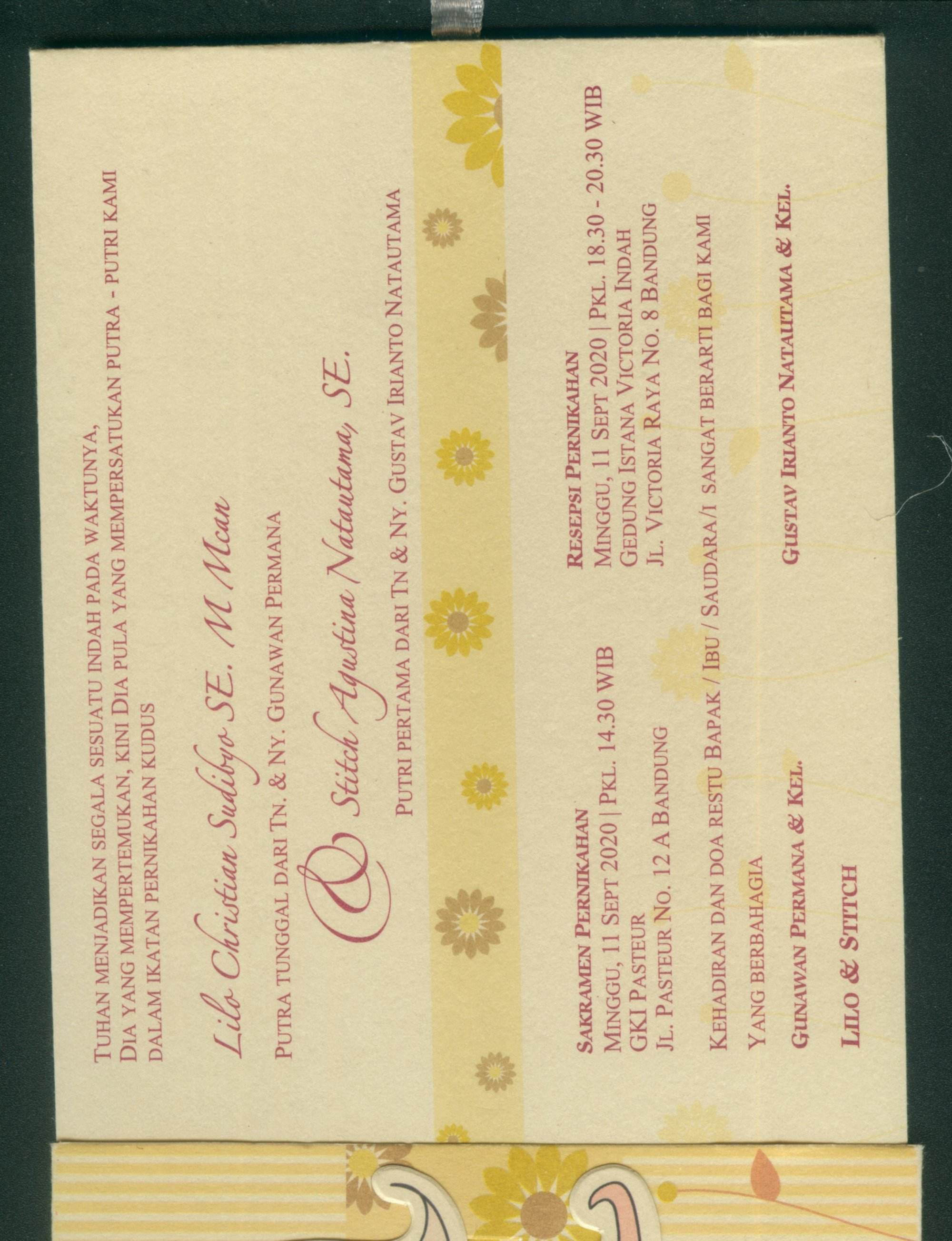 002 - Pemesanan Wedding Invitations Simple dan Elegan Melayani Pengiriman ke Seluruh Daerah di Gowa
