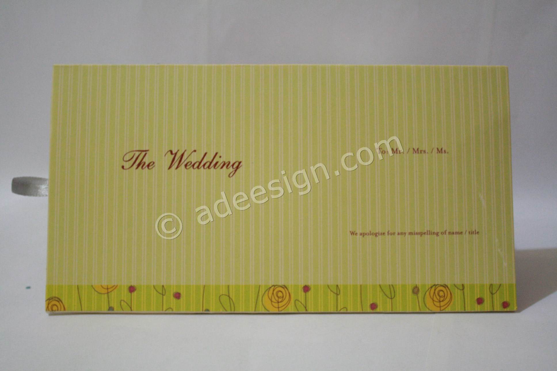 Undangan Pernikahan Hardcover ED68 3 - Percetakan Wedding Invitations Elegan di Pradah Kalikendal