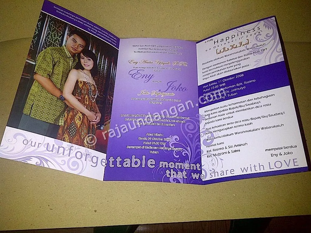 Membuat Wedding Invitations Unik di Kupangkrajan