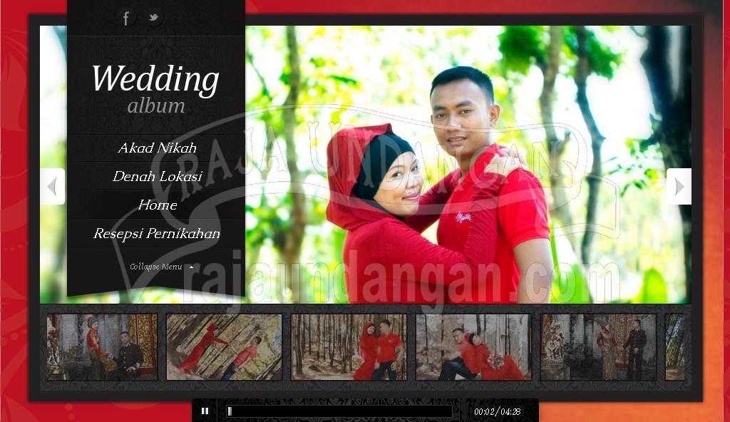 Undangan Pernikahan Wenny Dina - Cetak Undangan Pernikahan Simple dan Elegan di Jambangan Karah