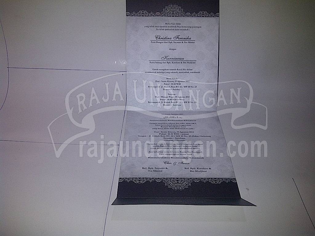 Undangan Pernikahan Softcover Chiz dan Iwan Seri A 3 - Cetak Wedding Invitations Unik di Babakan Jerawat