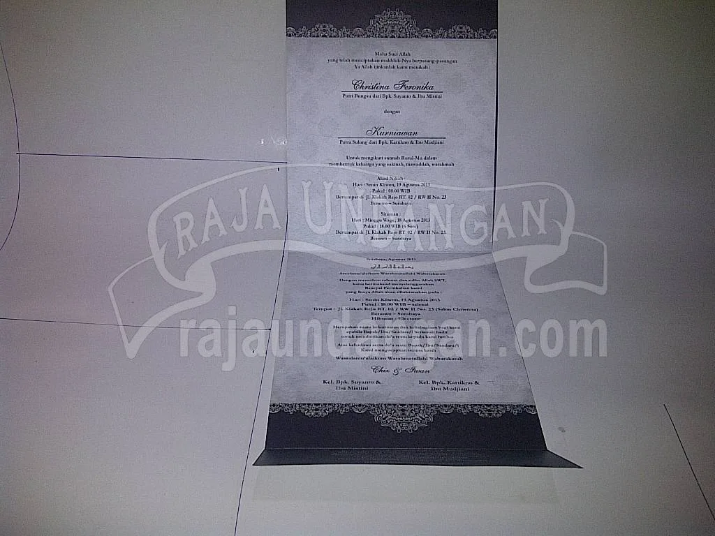 Pesan Wedding Invitations Murah di Kandangan