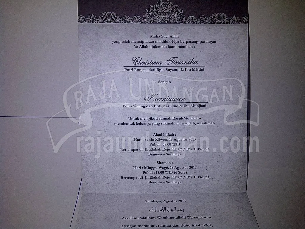 Info Mendesain Wedding Invitations Unik dan Simple