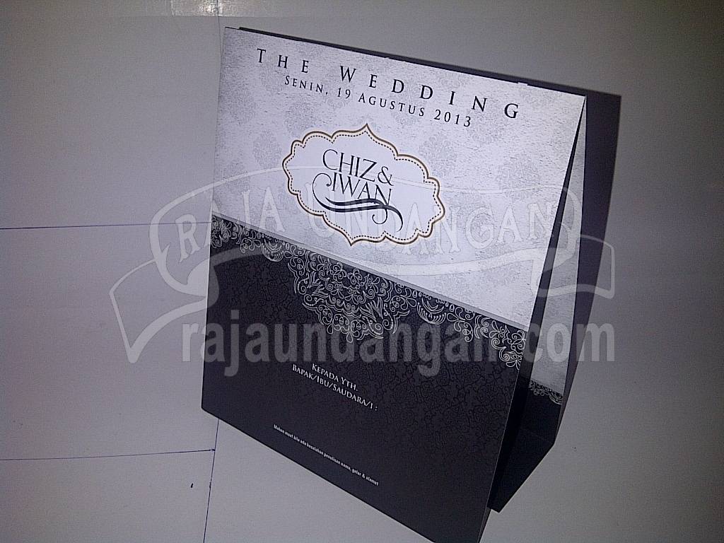 Undangan Pernikahan Softcover Chiz dan Iwan Seri A1 - Membuat Wedding Invitations Murah di Pagesangan
