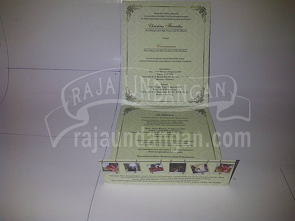 Undangan Pernikahan Softcover Chiz dan Iwan Seri B 2 - Membuat Wedding Invitations Eksklusif dan Elegan di Tanjungsari