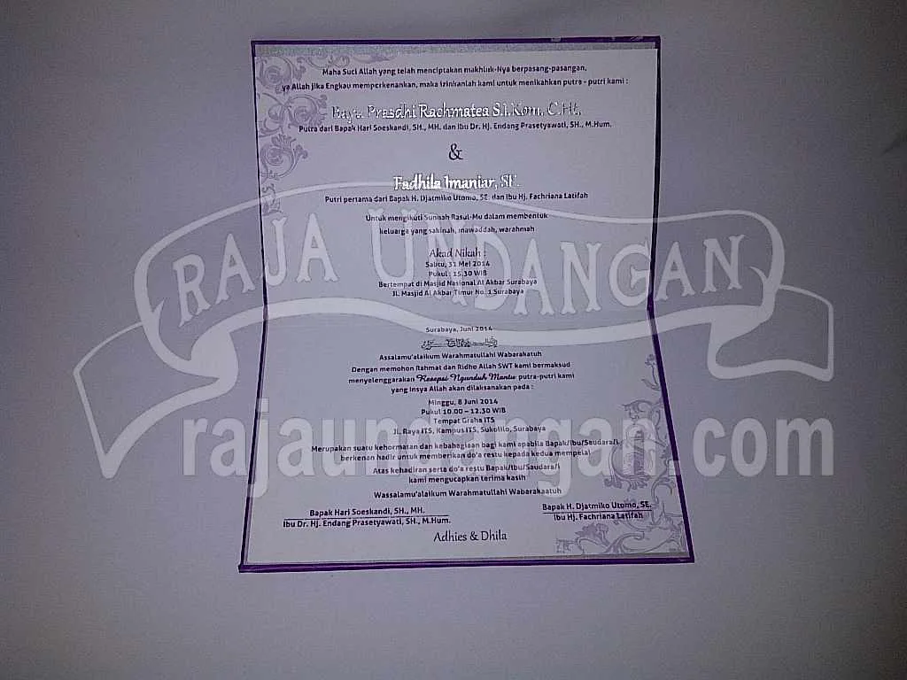Cetak Wedding Invitations Eksklusif di Babakan Jerawat