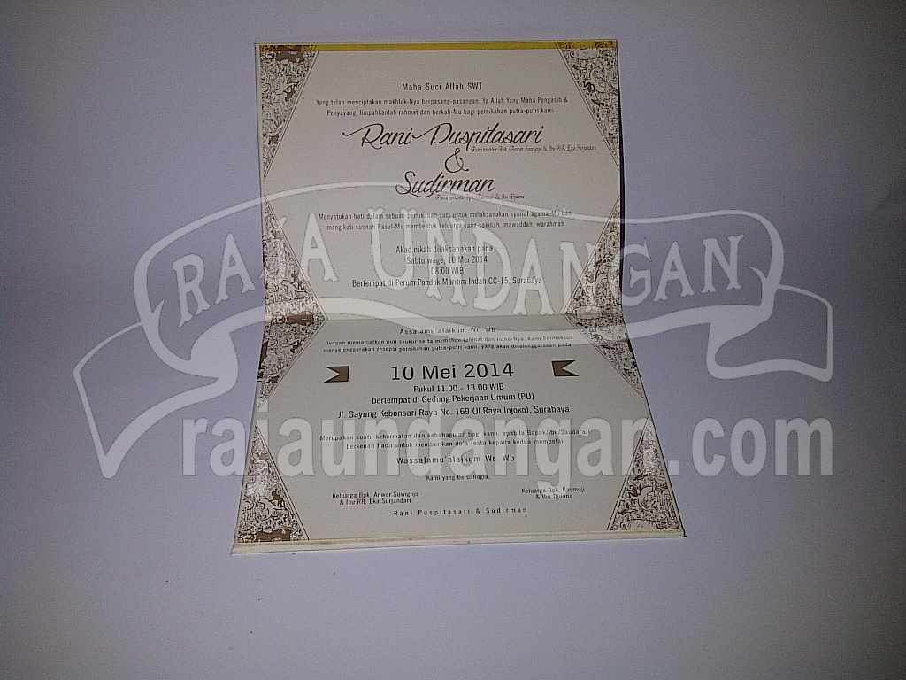 Undangan Wayang Rani Dirman 2 - Desain Wedding Invitations Simple