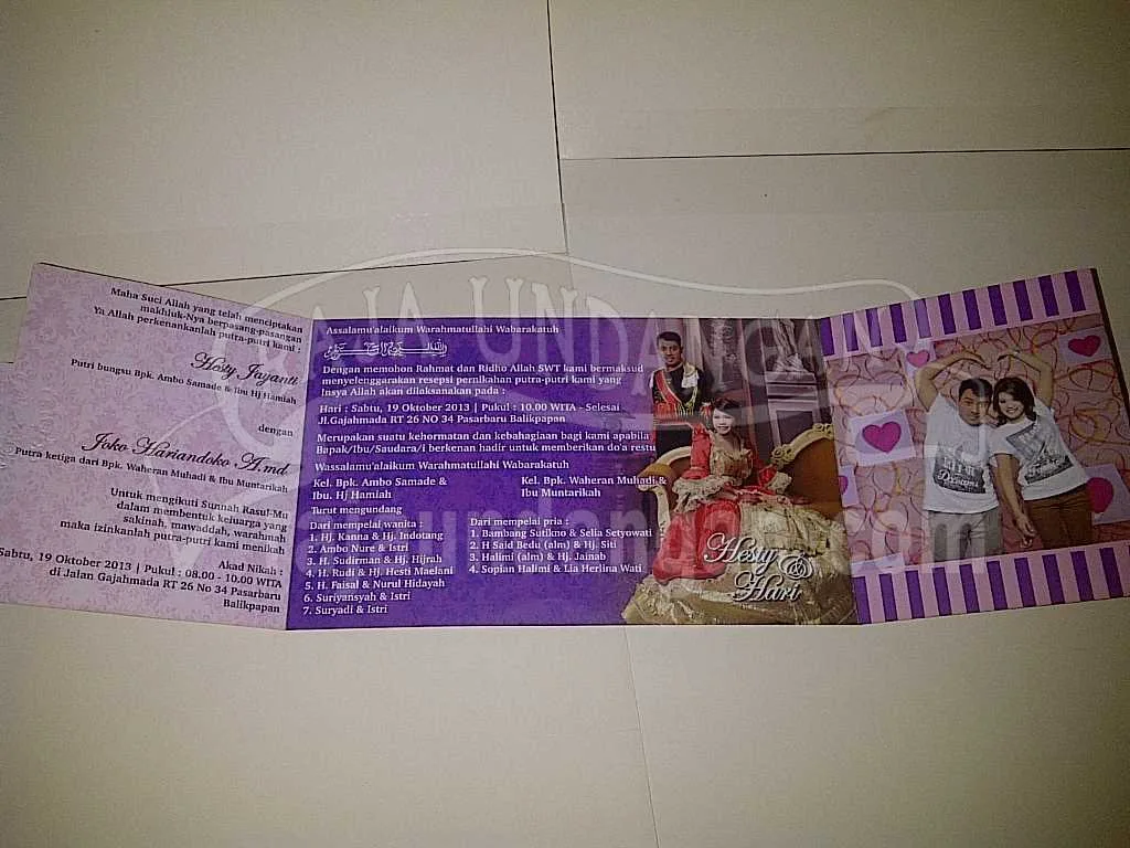 Percetakan Undangan Pernikahan Eksklusif dan Elegan Bisa Kirim Untuk Seluruh Area di Bagan Siapi-api