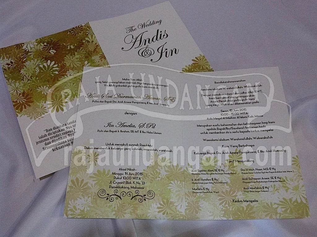 Cetak Wedding Invitations Unik dan Eksklusif di Tegalsari